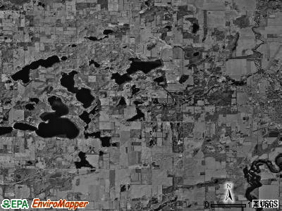 Fabius township, Michigan satellite photo by USGS