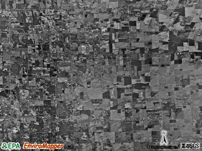 Ida township, Michigan satellite photo by USGS