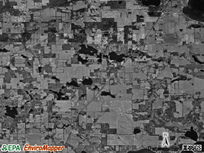 Jefferson township, Michigan satellite photo by USGS