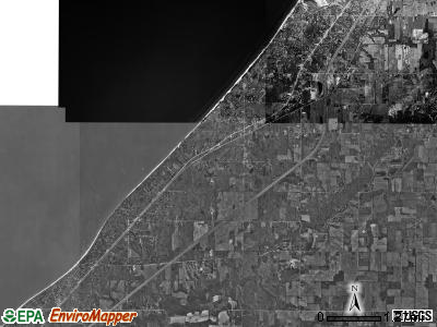 Chikaming township, Michigan satellite photo by USGS