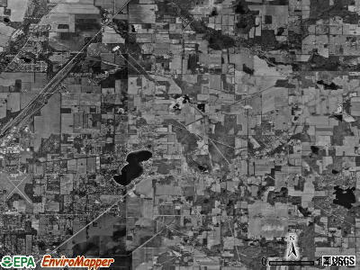 Howard township, Michigan satellite photo by USGS
