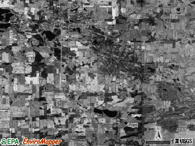 Jefferson township, Michigan satellite photo by USGS