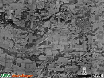 Bronson township, Michigan satellite photo by USGS