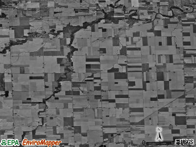 Ogden township, Michigan satellite photo by USGS