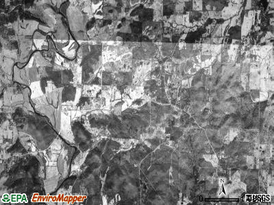 Eleven Point township, Arkansas satellite photo by USGS