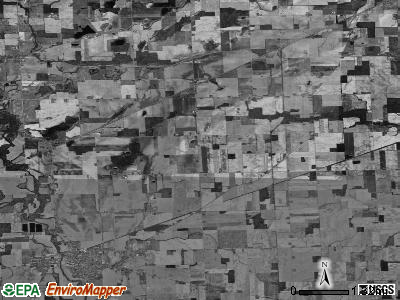 Seneca township, Michigan satellite photo by USGS
