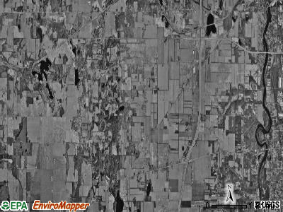 Bertrand township, Michigan satellite photo by USGS