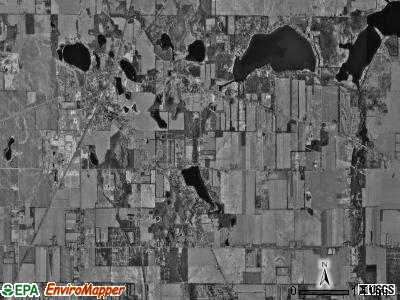 Ontwa township, Michigan satellite photo by USGS