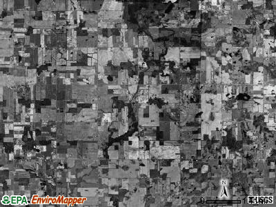 Woodbridge township, Michigan satellite photo by USGS