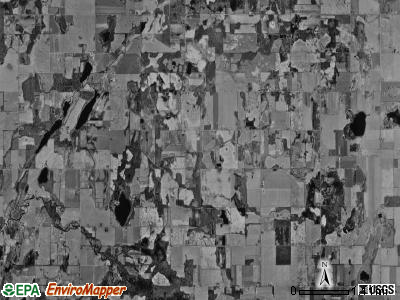 Noble township, Michigan satellite photo by USGS