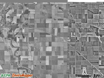 St. Vincent township, Minnesota satellite photo by USGS