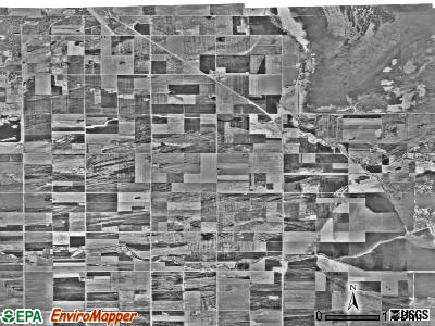 Dieter township, Minnesota satellite photo by USGS