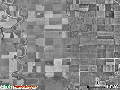 Hill township, Minnesota satellite photo by USGS