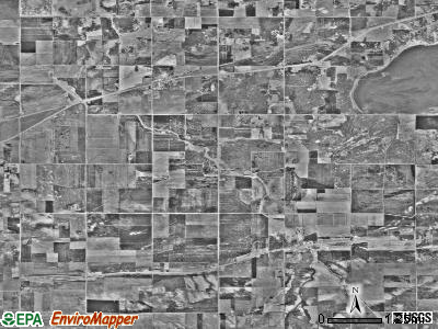 Enstrom township, Minnesota satellite photo by USGS