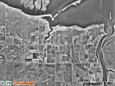 Wheeler township, Minnesota satellite photo by USGS