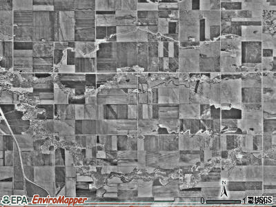 Thompson township, Minnesota satellite photo by USGS