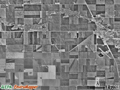 Hallock township, Minnesota satellite photo by USGS
