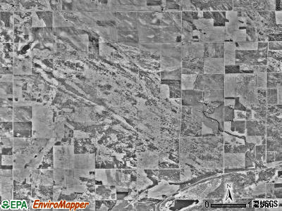 Pelan township, Minnesota satellite photo by USGS