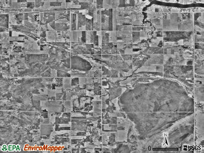 Spooner township, Minnesota satellite photo by USGS