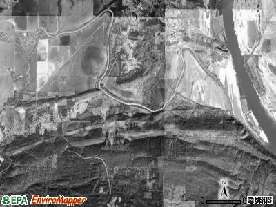 Kenney township, Arkansas satellite photo by USGS