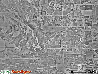 Palmville township, Minnesota satellite photo by USGS