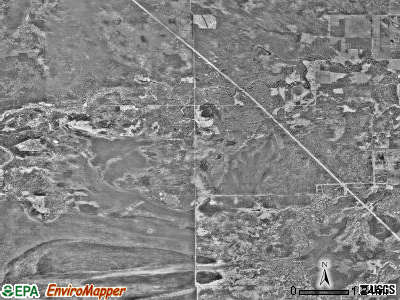 Victory township, Minnesota satellite photo by USGS