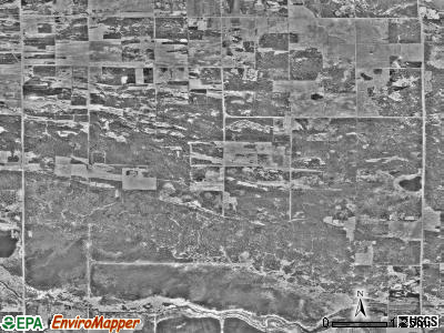 Linsell township, Minnesota satellite photo by USGS