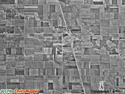Middle River township, Minnesota satellite photo by USGS