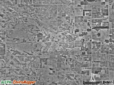 Eckvoll township, Minnesota satellite photo by USGS