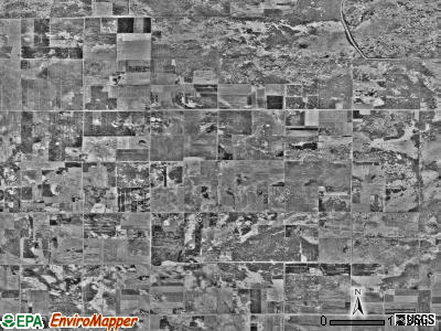 Benville township, Minnesota satellite photo by USGS