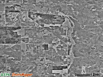 Steenerson township, Minnesota satellite photo by USGS