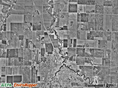 North township, Minnesota satellite photo by USGS