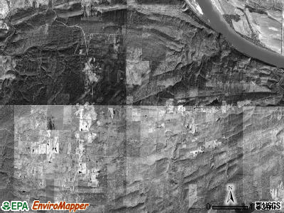 Wye township, Arkansas satellite photo by USGS