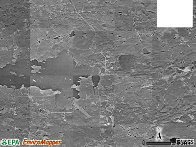 Leiding township, Minnesota satellite photo by USGS
