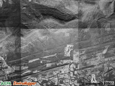 Coal township, Arkansas satellite photo by USGS