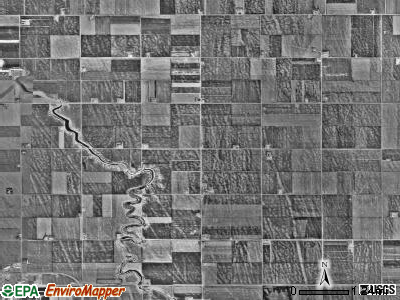 Sullivan township, Minnesota satellite photo by USGS