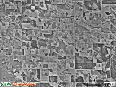 Hickory township, Minnesota satellite photo by USGS