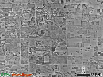 Garnes township, Minnesota satellite photo by USGS