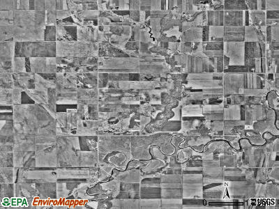 Louisville township, Minnesota satellite photo by USGS