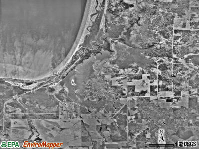 Quiring township, Minnesota satellite photo by USGS