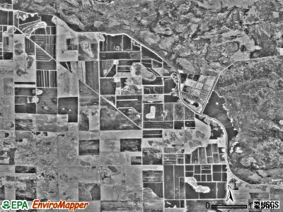 Hangaard township, Minnesota satellite photo by USGS