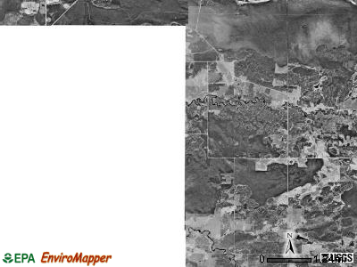 Owens township, Minnesota satellite photo by USGS