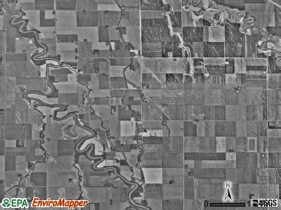 Bygland township, Minnesota satellite photo by USGS