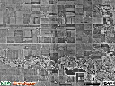 Lowell township, Minnesota satellite photo by USGS