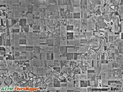 Crookston township, Minnesota satellite photo by USGS