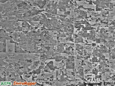Langor township, Minnesota satellite photo by USGS