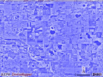 Lessor township, Minnesota satellite photo by USGS