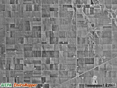 Roome township, Minnesota satellite photo by USGS