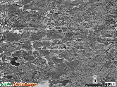 Waasa township, Minnesota satellite photo by USGS