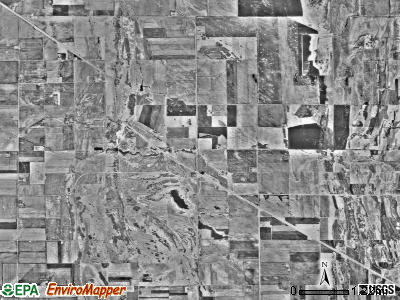 Onstad township, Minnesota satellite photo by USGS